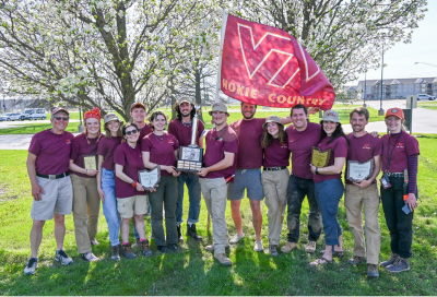 The Virginia Tech Hokies Soil Judging Team swept the 2022 National Soil Judging Championship